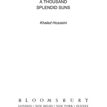 Книга на английском языке "A Thousand Splendid Suns", Khaled Hosseini 