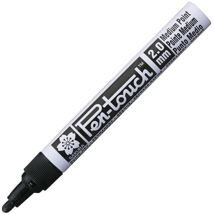 Маркер перманентный "Pen-Touch", M, черный