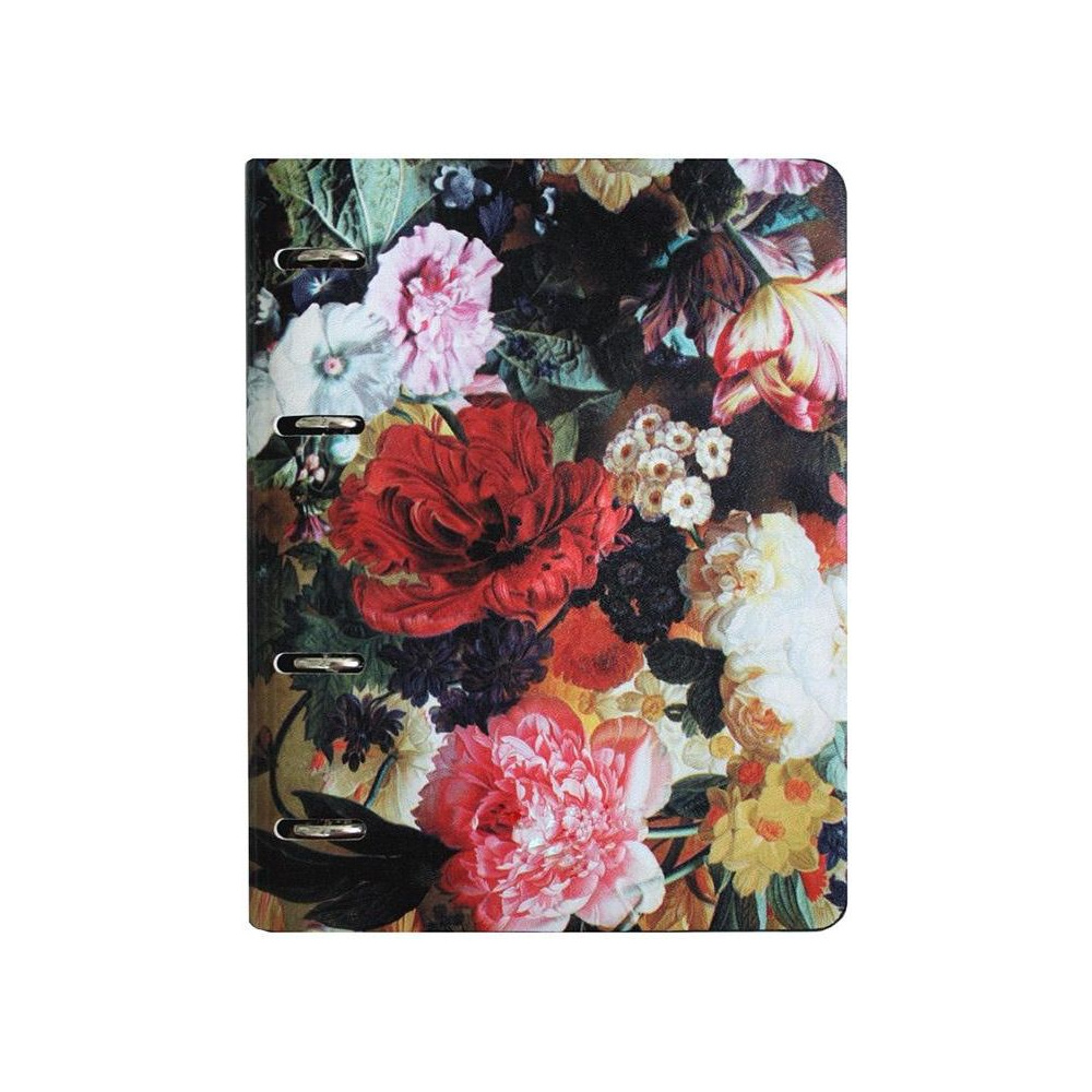 Тетрадь с кольцевым механизмом "Flowers" , A5, 120 листов, клетка, ассорти