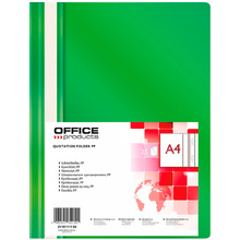 Папка скоросшиватель "Office Products", А4, зеленый