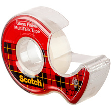 Клейкая лента Scotch "Crystal" в диспенсере, 19x7.5 мм/м