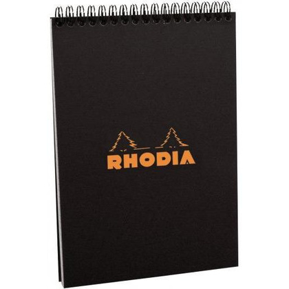 Блокнот "Rhodia", A5, 80 листов, клетка, черный