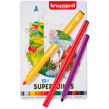 Набор маркеров художественных "Bruynzeel Super Point", 10 шт.