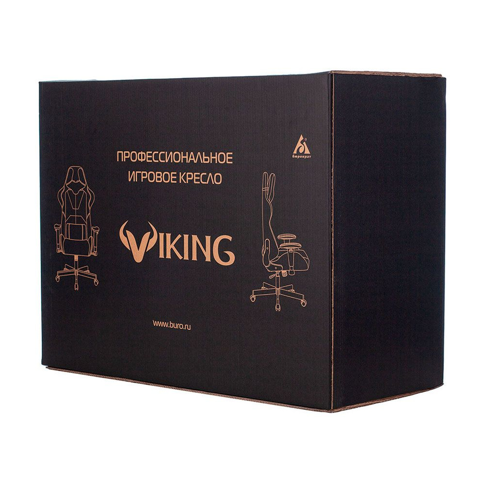  Кресло игровое Бюрократ "Zombie VIKING 5 AERO", экокожа, пластик, черный, желтый - 14
