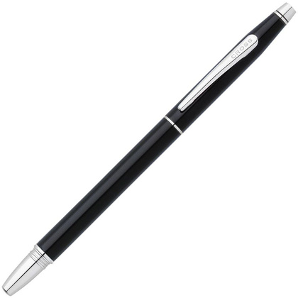 Ручка перьевая "Cross Classic Century Black Lacquer", M, черный, серебристый, патрон черный - 3