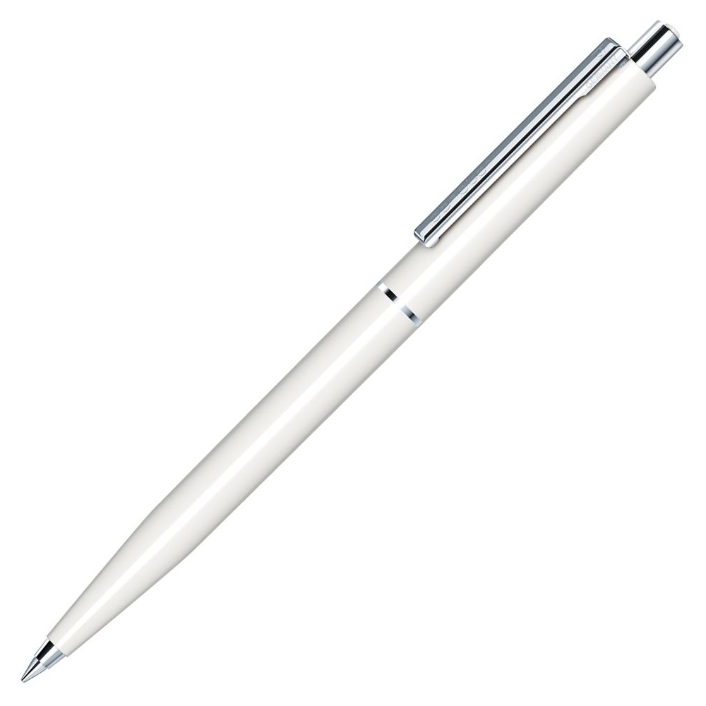 Ручка шариковая автоматическая "Senator Point Polished Antibac", 1.0 мм, белый, стерж. синий