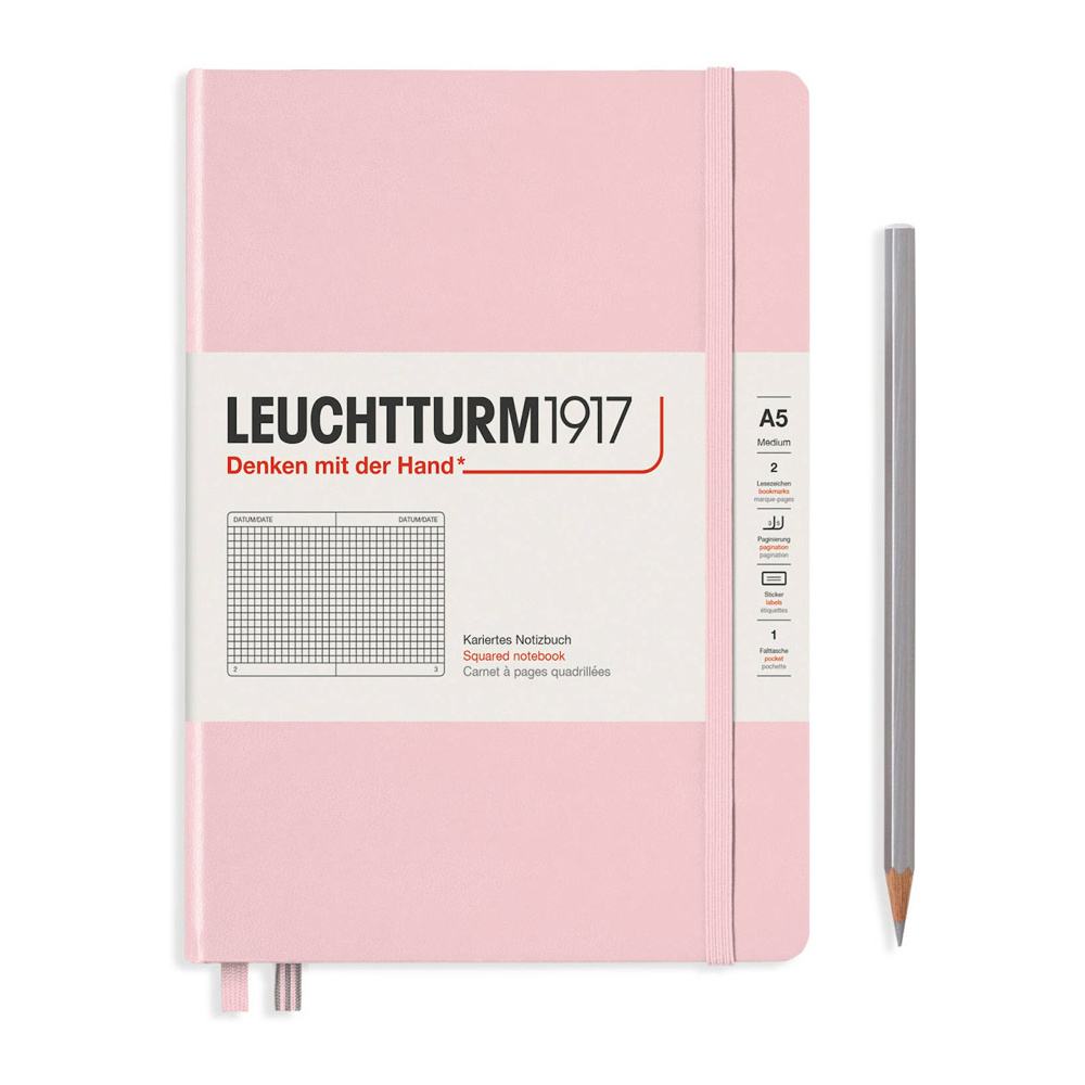Блокнот "Leuchtturm1917. Classic", А5, 125 листов, клетка, пудровый