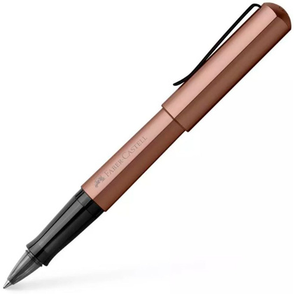 Ручка-роллер "Ink roller Hexo bronze", бронзовый, стерж. черный