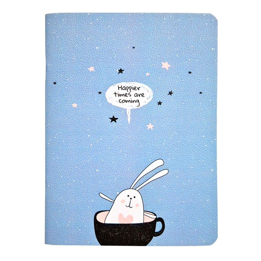 Блокнот "Bunny" (N2450), A6, 32 листа, клетка, синий