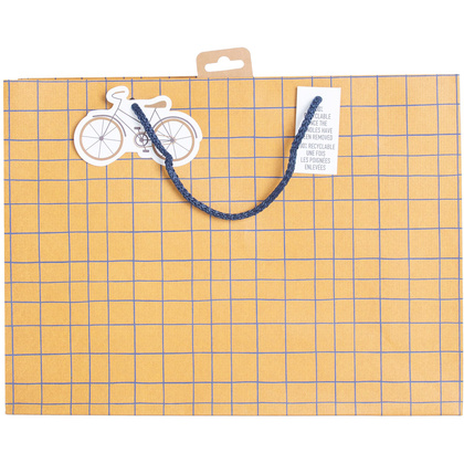 Пакет бумажный подарочный "Kraft. Bike", 37.3x11.8x27.5 см, крафт - 3