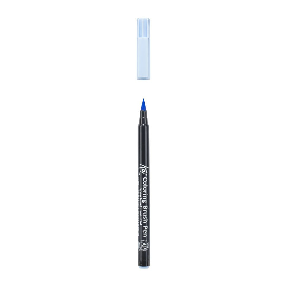 Маркер акварельный "Koi Color Brush", светло-голубой - 3