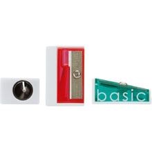 Точилка "BASIC", 1 отверстие, ассорти