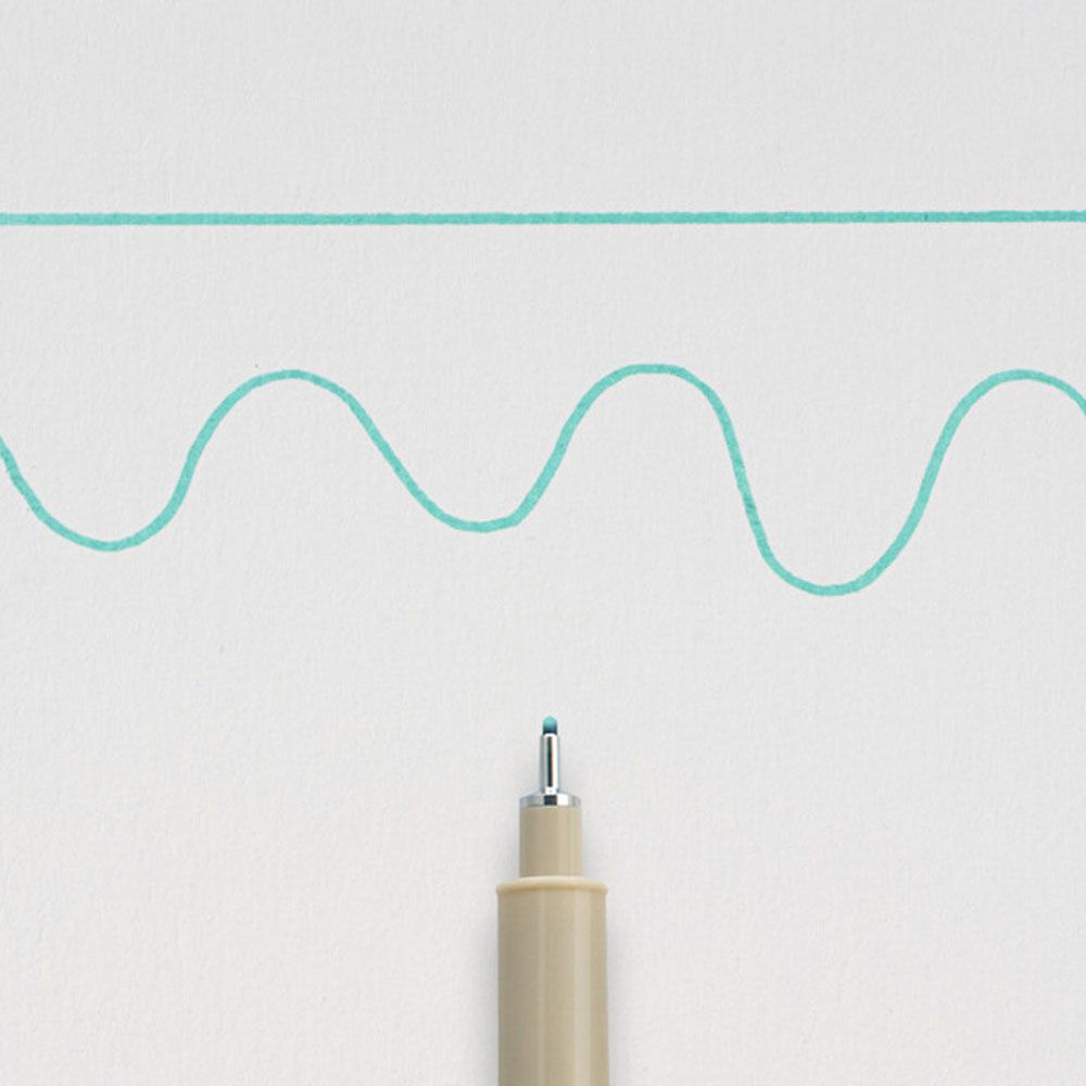 Ручка капиллярная "Pigma Micron", 0.5 мм, зелёный - 2