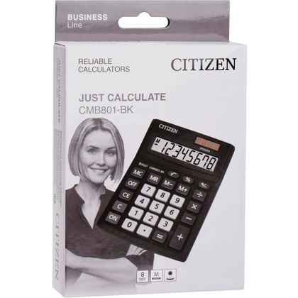 Калькулятор настольный Citizen "CMB801-BK", 8-разрядный, черный - 3
