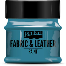 Краска для текстиля "Pentart Fabric & Leather paint", 50 мл, бирюзовый