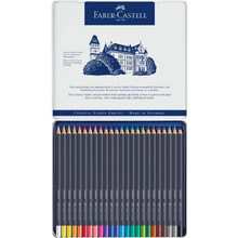 Карандаши цветные акварельные "Goldfaber Aqua", 24 цвета, металлическая упаковка