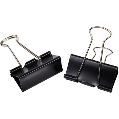 Зажим для бумаги "Office Products", 25 мм, 12 шт, черный - 3