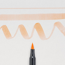 Маркер акварельный "Koi Color Brush", коралловый