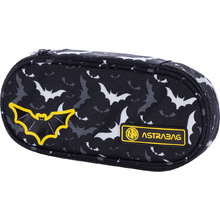 Пенал "Night bats", 1 отделение, черный