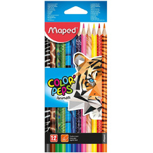 Цветные карандаши "Color' Peps Animal", 12 цветов, -30%