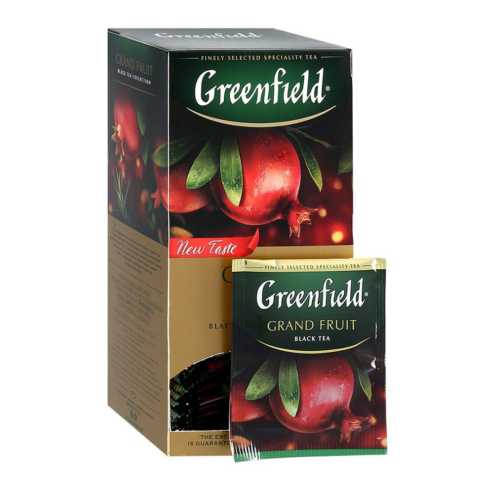 Чай "Greenfield" Grand Fruit, 25 пакетиковx1.5 г, черный - 2