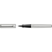 Ручка-роллер "Ink roller Hexo silver", 0.7 мм, серебристый, стерж. черный