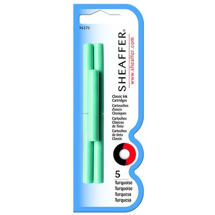 Патрон чернильный "Sheaffer", 38 мм, бирюзовый