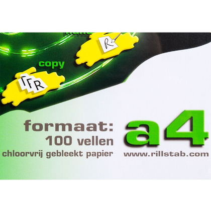 Самоклеящиеся этикетки универсальные "Rillprint", 105x35 мм, 100 листов, 16 шт, белый - 2