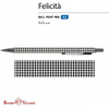 Ручка шариковая автоматическая "Felicita Black&White. Модный паттерн", 0.7 мм, белый, черный, стерж. синий - 4