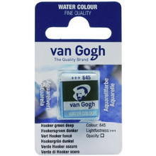 Краски акварельные "Van Gogh", 645 зеленый натуральный темный, кювета
