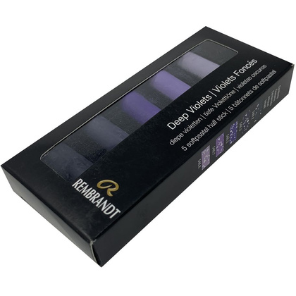 Набор мягкой пастели "Rembrandt Half Pastel", 5 цветов, темные фиолетовые - 3
