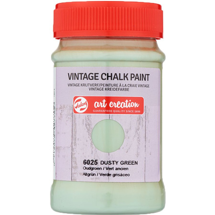 Краска декоративная "VINTAGE CHALK PAINT", 100 мл, 6025 грязно-зеленый