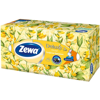 Салфетки косметические "Zewa Deluxe", 90 шт - 5