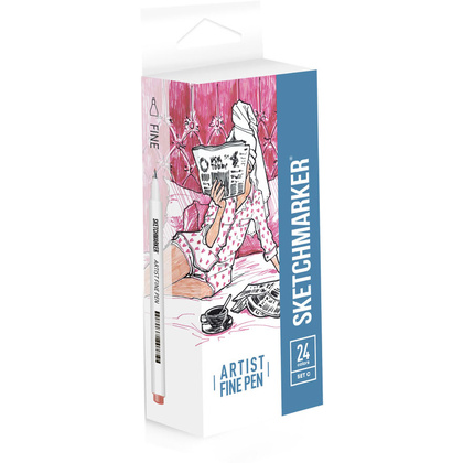 Ручки капиллярные "Sketchmarker. Basic 3", 24 шт.