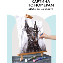 Картина по номерам "Доберман"