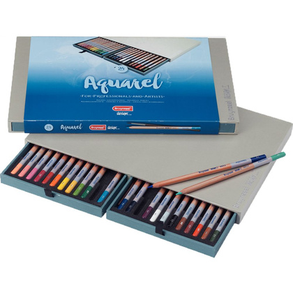 Набор карандашей акварельных "Design aquarel box", 24 цвета