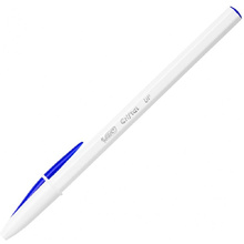Ручка шариковая "Bic Cristal Up", 0.35 мм, белый, синий, стерж. синий