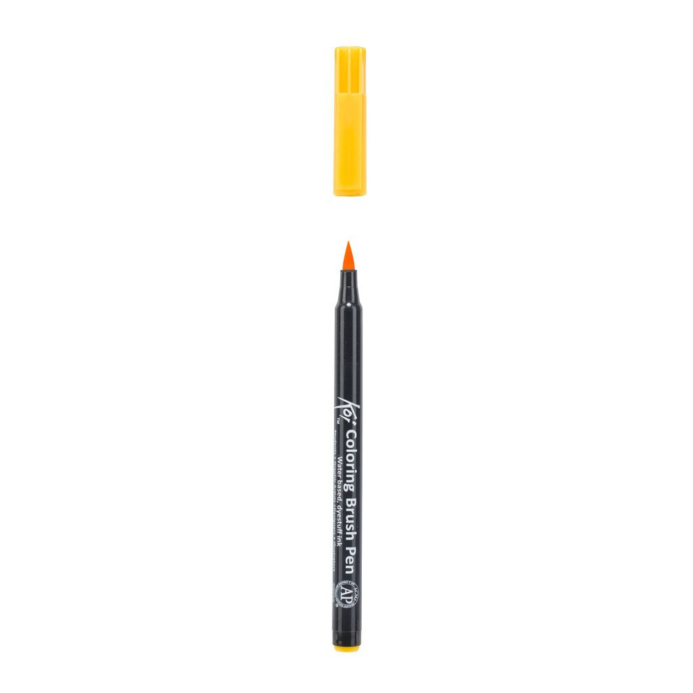 Маркер акварельный "Koi Color Brush", темно-желтый - 3