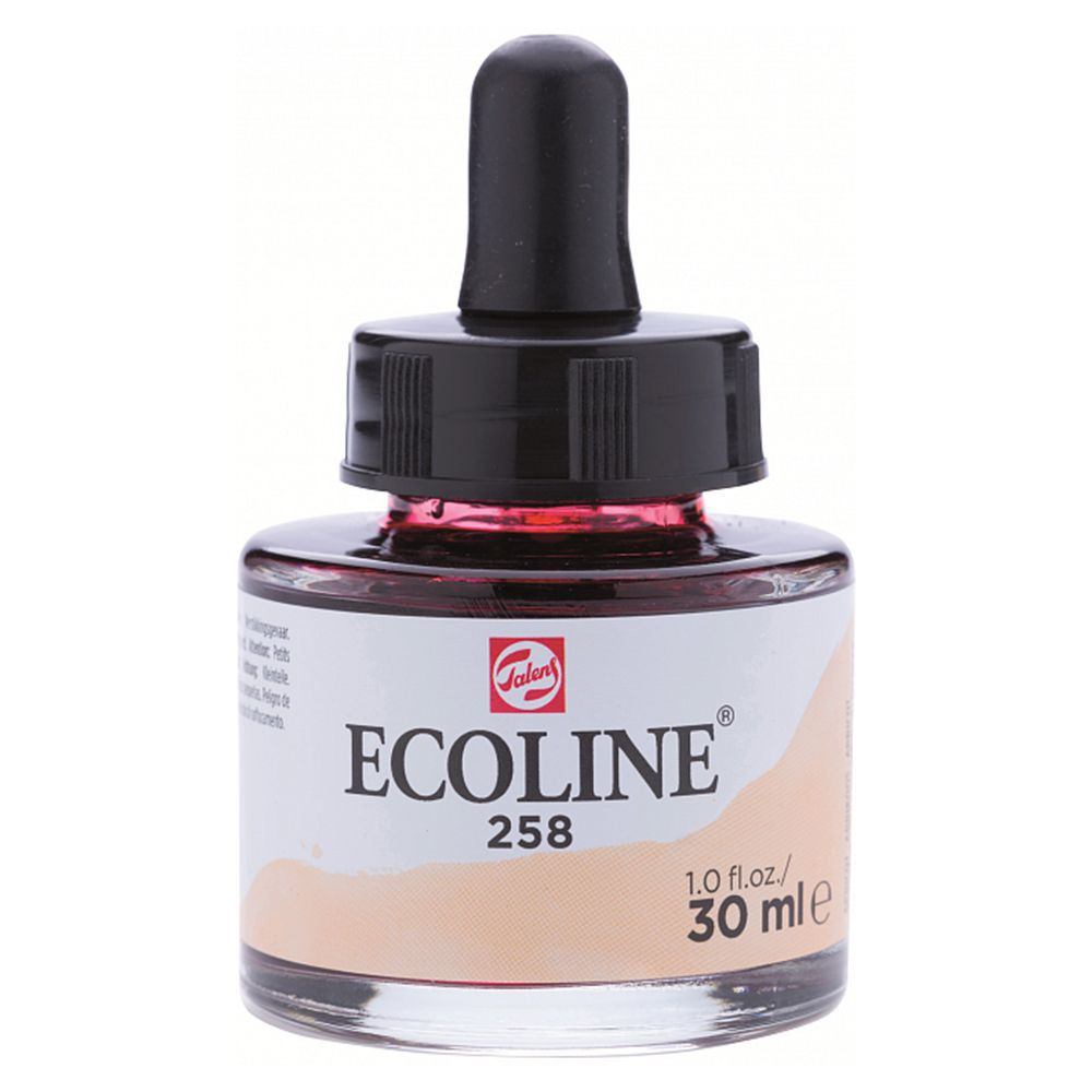 Жидкая акварель "ECOLINE", 258 абрикосовый, 30 мл