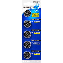 Батарейки литиевые дисковые Samsung "Pleomax CR2032", 5 шт.