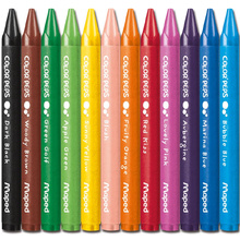 Мелки восковые Maped "Wax Crayons", 12 цветов, ассорти