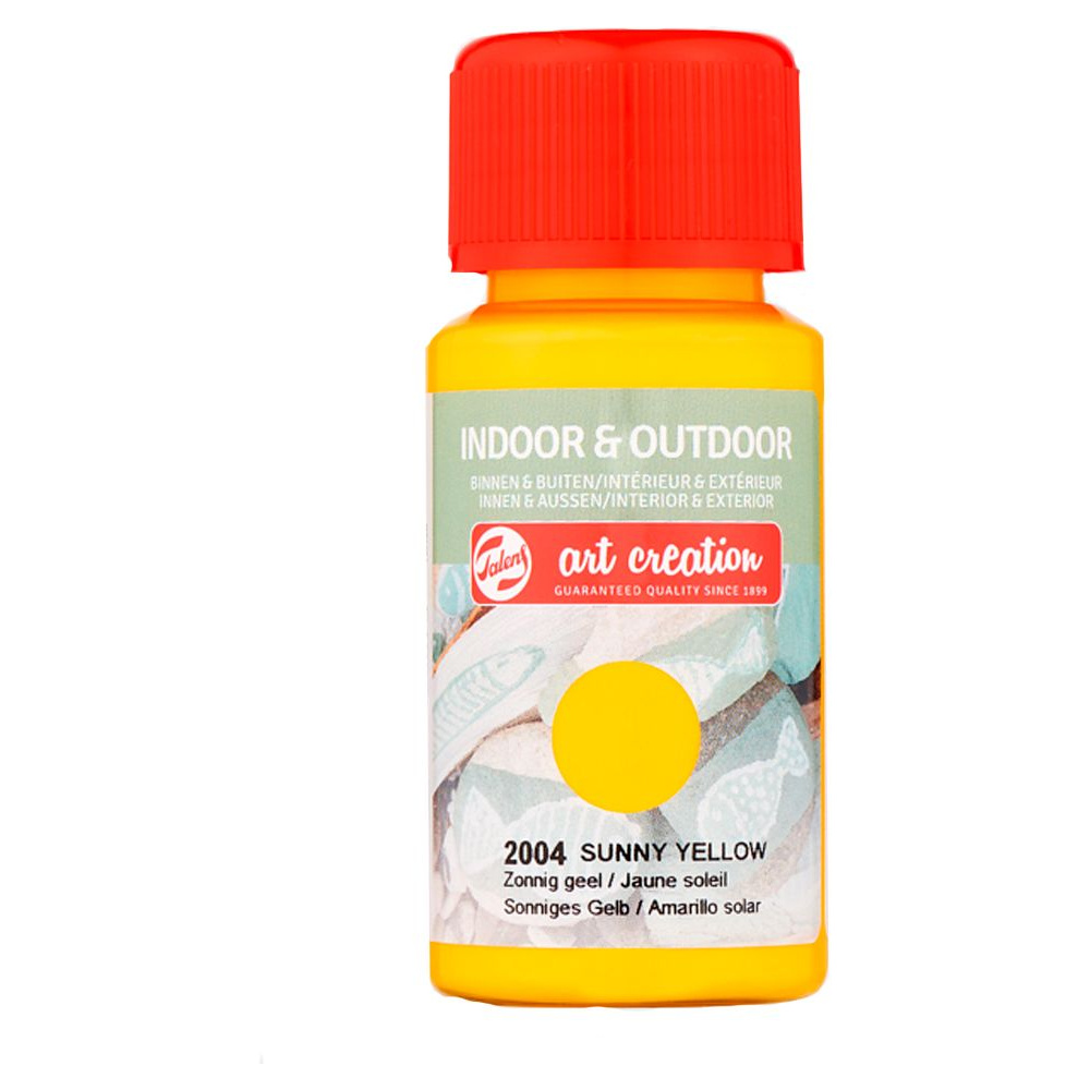 Краски декоративные "INDOOR & OUTDOOR", 50 мл, 2004 желтый солнечный