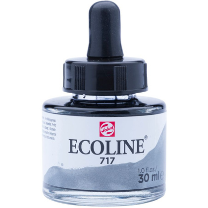 Жидкая акварель "ECOLINE", 717 серый холодный, 30 мл