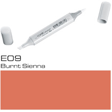 Маркер перманентный "Copic Sketch" E-09, жженая сиенна