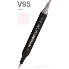 Маркер перманентный двусторонний "Sketchmarker Brush", V95 пион