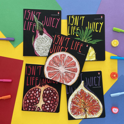 Тетрадь "Juicy life", А5, 48 листов, клетка, ассорти - 8