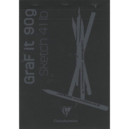 Скетчбук "Graf It", A4, 90 г/м2, 80 листов, черный