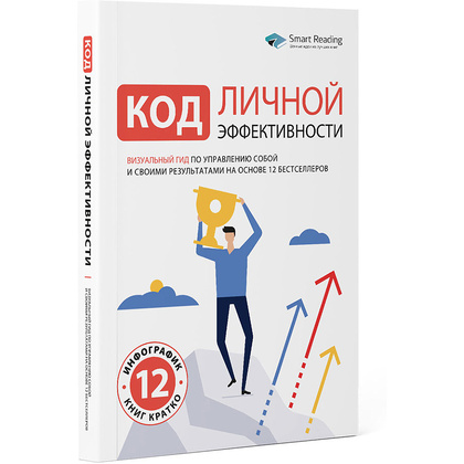 Книга-саммари "Код личной эффективности: Визуальный гид по управлению собой и своими результатами на основе 12 бестселлеров"