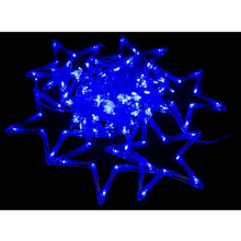 Гирлянда LED "Бахрома. Звезда s", 3 м, синий