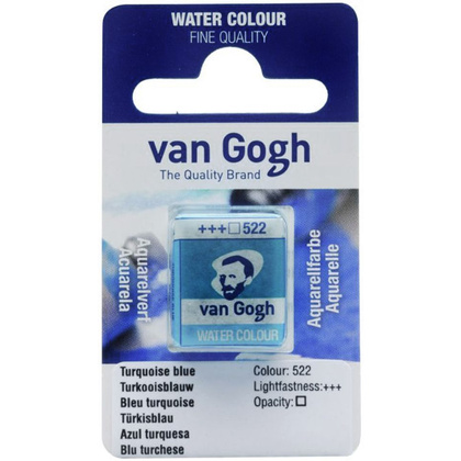 Краски акварельные "Van Gogh", 522 бирюзовый, кювета